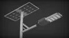 Уличный водонепроницаемый интегрированный 40W светодиодный солнечный уличный фонарь со столбом