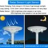 Водонепроницаемый алюминиевый радарный датчик IP65 30 Вт 50 Вт UFO светодиодный солнечный садовый светильник