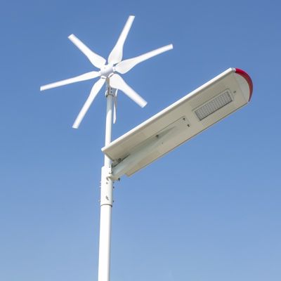 Shenzhen solar wind hybrid system 80W all in one street light solar and wind power light