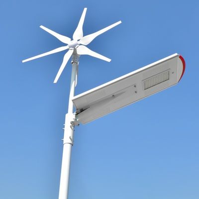 Shenzhen solar wind hybrid system 80W all in one street light solar and wind power light